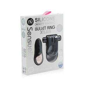 Sensuelle Remote Control Rechargeable Bullet Cock Ring XLR8 in Black Buy in Singapore LoveisLove U4Ria