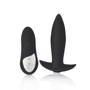 Sensuelle Remote Control Rechargeable Silicone Mini Plug 15 Function Black Or Purple (Newly Replenished) Anal - Anal Vibrators Sensuelle 