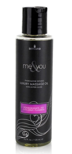 Sensuva Me & You Massage Oil 125 ML 4.2 FL OZ Enhancers & Essentials - Aromas & Stimulants Sensuva Pomegranate Coconut & Plumeria 