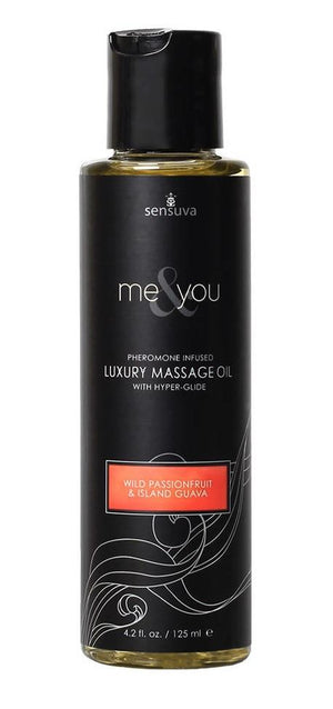 Sensuva Me & You Massage Oil 125 ML 4.2 FL OZ Enhancers & Essentials - Aromas & Stimulants Sensuva Wild Passion Fruit & Island Guava 