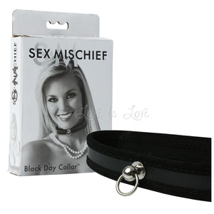 Sex & Mischief Black Day Collar Bondage - Collars & Leash Sex & Mischief 