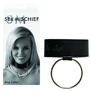 Sex & Mischief Ring Collar Bondage - Collars & Leash Sex & Mischief 