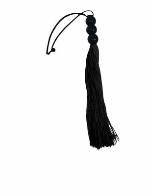 Sex & Mischief Silicone Whip Small 10 Inch 25 Cm Black or Purple Bondage - Floggers/Whips/Crops Sex & Mischief Black 
