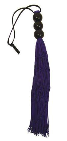 Sex & Mischief Silicone Whip Small 10 Inch 25 Cm Black or Purple Bondage - Floggers/Whips/Crops Sex & Mischief Purple 