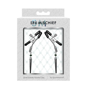 Sex & Mischief Silver Spears Nipple Clips Nipple Toys - Nipple Clamps Sex & Mischief 