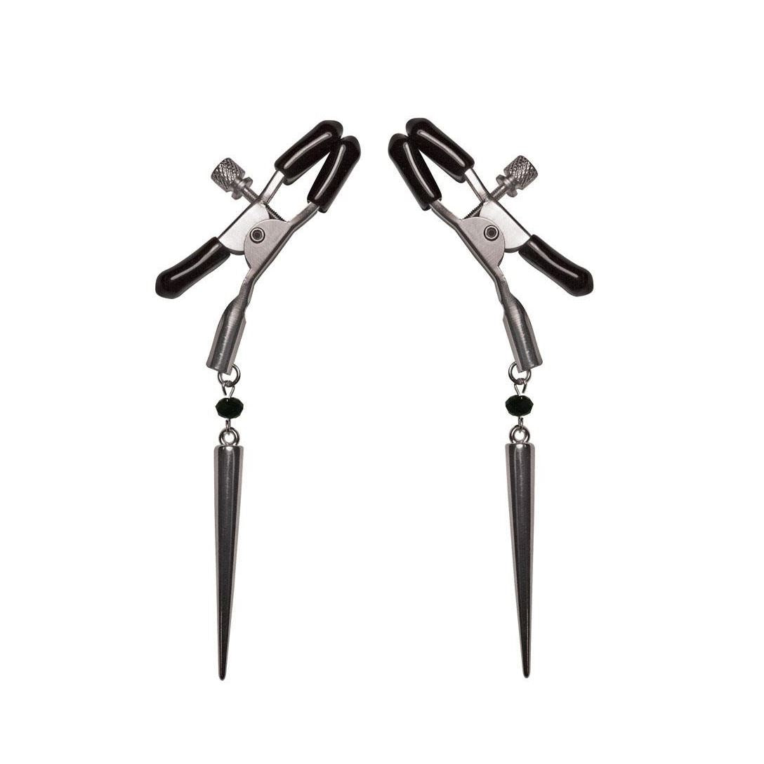 Sex & Mischief Silver Spears Nipple Clips Love is Love Sex & Mischief Silver Spears Nipple Clips Love is Love