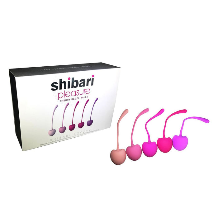 Shibari Luxury Pleasure Cherry Premium Grade Kegel Ball (Set Of 5 Variable-Weighted Exercise)(Good Reviews)