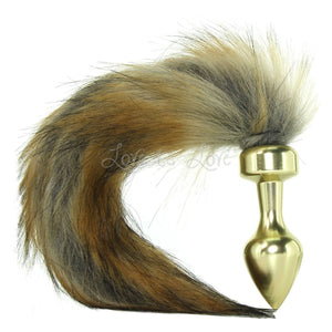 Shots Ouch! Fox Tail Buttplug Gold Anal - Tail & Jewelled Butt Plugs Shots Ouch! 