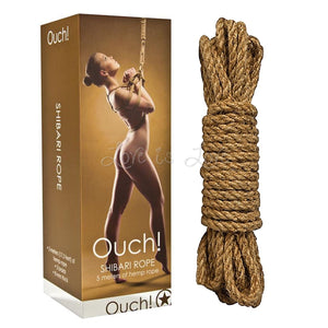 Shots Ouch! Shibari Rope 5 Meters Of Hemp Brown Bondage - Shots Ouch! Bondage Shots Ouch! 