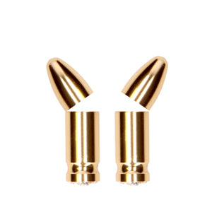 Shots Ouch Magnetic Nipple Clamps Diamond Bullet OU527GLD Gold