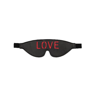 Shots Ouch Blindfold LOVE or KISS Black Buy in Singapore LoveisLove U4Ria 