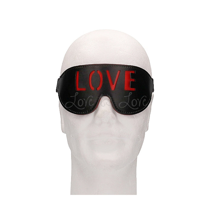 Shots Ouch! Blindfold LOVE or KISS Black
