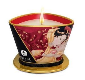 Shunga Massage Candle Sparkling Strawberry Wine Exotic Green Tea Exotic Fruits Libido For Us - Sexy Massage Shunga Sparkling Strawberry Wine 