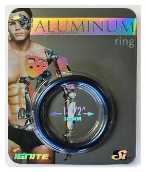 Si Aluminum Ring Cobalt Blue For Him - Cock Rings Si Novelties 1.5" 