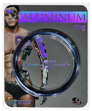 Si Aluminum Ring Cobalt Blue For Him - Cock Rings Si Novelties 2" 