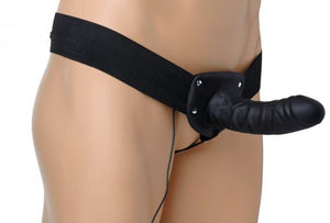 Size Matters Erection Assist Deluxe Vibro Hollow Strap On Strap-Ons & Harnesses - Hollow Strap-Ons Size Matters 