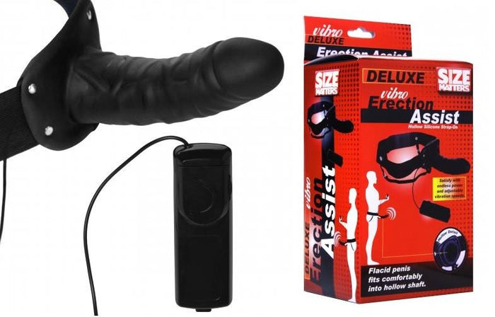 Size Matters Erection Assist Deluxe Vibro Hollow Strap On