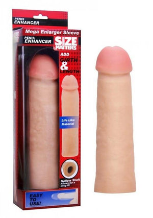 Size Matters Mega Enlarger Sleeve Penis Enhancer For Him - Penis Extension Size Matters 