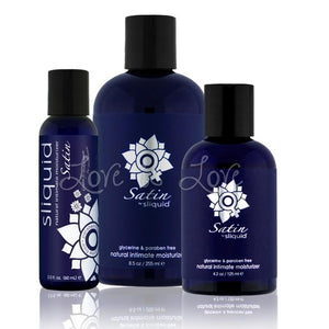 Sliquid Naturals Satin Water Based Moisturizer 2 oz or 4.2 oz or. 8.5 oz Lubes & Toys Cleaners - Natural & Organic Sliquid 