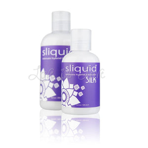 Sliquid Naturals Silk Intimate Hybrid Lubricant 2 oz or 4 oz or 8 oz (Newly Replenished) Lubes & Toy Cleaners - Hybrid Sliquid 