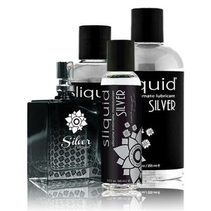 Sliquid Naturals Silver Silicone Lube 2 oz or 4.2 oz or 8.5 oz Lubes & Toys Cleaners - Silicone Based Sliquid 
