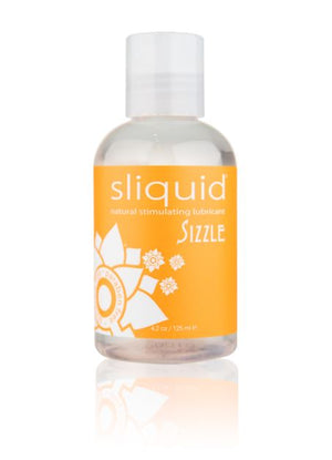 Sliquid Naturals Sizzle Water Based Stimulating Lube 2 oz or 4.2oz Lubes & Cleaners - Cooling & Warming Sliquid 