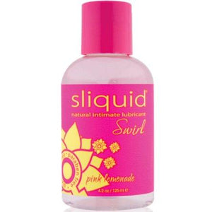 Sliquid Naturals Swirl Flavored Water Based Lube 4.2 FL OZ 125 ML Lubes & Toys Cleaners - Natural & Organic Sliquid Pink Lemonade 
