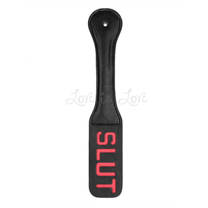 Shots Ouch Paddle SLUT Black buy in Singapore LoveisLove U4ria