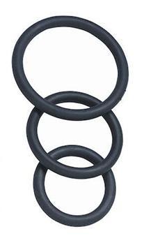 Spartacus 3 Pack Nitrile Cock Ring Set (Durable Cock Rings) Cock Rings - Cock Ring Sets Spartacus 