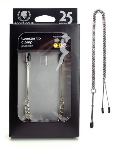 Spartacus Adjustable Tweezer Clamps With Jewel Chain SPF-47