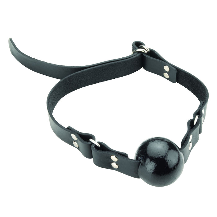 Spartacus Ball Gag Oiltan Leather With D-Ring Closure (Good Reviews)