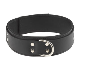 Spartacus Leather Comfort Fit Lined Collar 1.5 Inch Bondage - Spartacus Bondage Gear Spartacus 