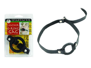 Spartacus Leather Ring Gag in Small, Medium or Large Bondage - Ball & Bit Gags Spartacus 