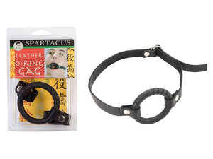 Spartacus Leather Ring Gag in Small, Medium or Large Bondage - Ball & Bit Gags Spartacus 