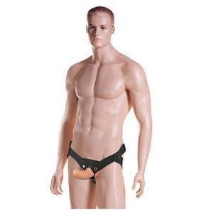 Sportsheet Everlaster Stud Hollow Strap-On and Harness Brown (Retail Popular Color Choice) or White Strap-Ons & Harnesses - Hollow Strap-Ons Sportsheets 