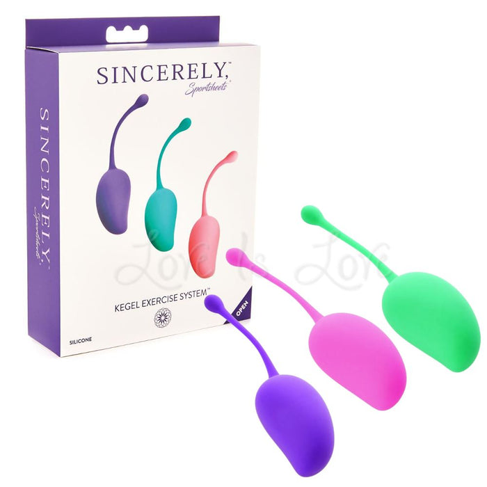 Sportsheets Sincerely Kegel Exercise System Set Of 3