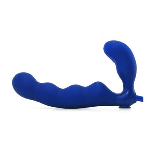 NS Novelties Mischief Inflatable Silicone Strapless Strap-On 7.5 Inch in Blue buy in Singapore LoveisLove U4ria