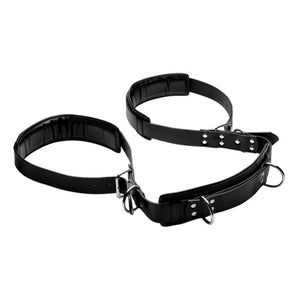 STRICT Padded Thigh Leather Sling Position Aid Bondage - Sex Slings & Swings STRICT 