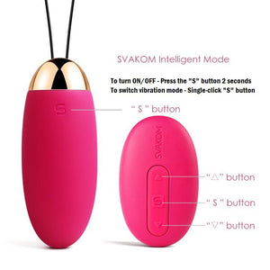 Svakom Elva Vibrating Remote Control Egg Plum Red (Newly Replenished) Award-Winning & Famous - Svakom Svakom 