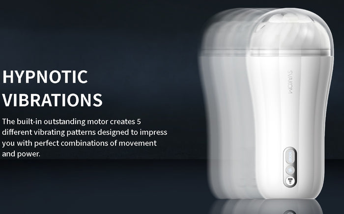 Svakom Robin Light-Weight Powerful Silicone Vibrating Masturbator (Hypnotic Vibrations) or Replacement Sleeve