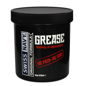 Swiss Navy Original Grease Oil Based Lubricant 473 ml (16 oz) or 59 ml (2 oz) Lubes & Toy Cleaners - Oil Based Swiss Navy 473 ml (16 oz) 