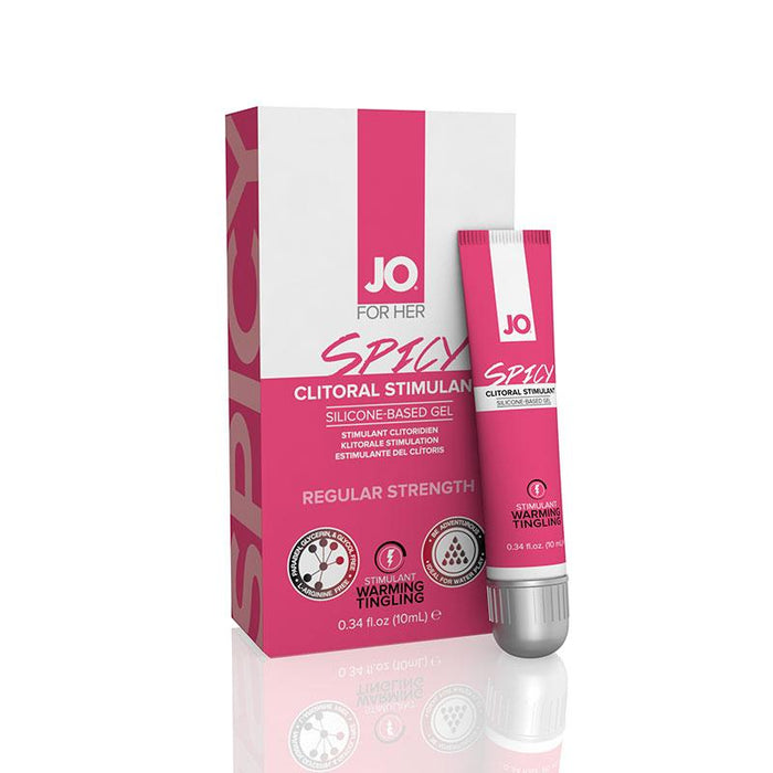 System JO For Her Clitoral Stimulant Silicone Based Gel Spicy Wild 10 ML 0.34 FL OZ (Exp 08/2024)