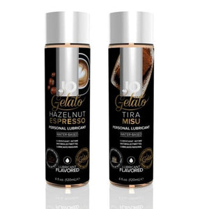 System JO Gelato Collection Personal Lubricant Hazelnut Espresso or Tiramisu 30 ml or 120 ml Lubes & Toys Cleaners - Flavoured Lubes System JO 