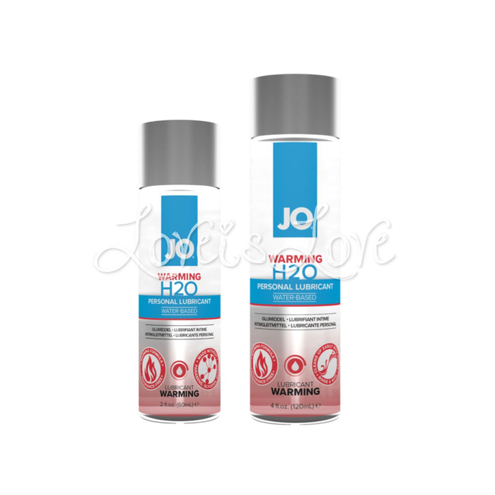 System Jo H2O Warming Wated-Based Lubricant 30 ml or 60 ml or 120 ml