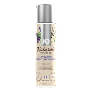 System Jo Naturals Massage Oil Lavender or Peppermint 120 ml / 4 fl oz (Exp 10/24) Buy in Singapore LoveisLove U4Ria