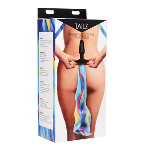 Tailz Rainbow Pony Tail Anal Plug (Newly Replenished) Anal - Tail & Jewelled Butt Plugs Tailz 