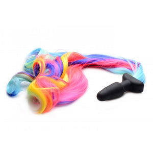 Tailz Rainbow Pony Tail Anal Plug (Newly Replenished) Anal - Tail & Jewelled Butt Plugs Tailz 