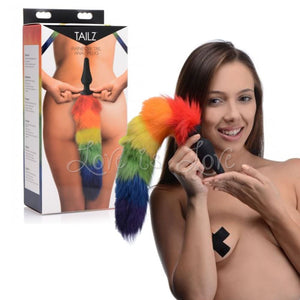 Tailz Rainbow Tail Silicone Anal Plug Anal - Tail & Jewelled Butt Plugs Tailz 