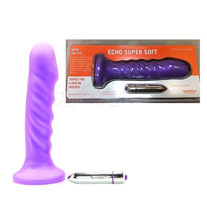 Tantus Echo Super Soft With Bullet Vibrator Lavender