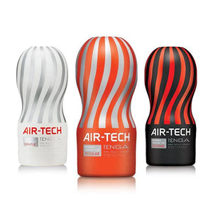 Tenga Air-Tech Reusable Vacuum Cup Gentle (White) or Regular (Red) or Strong (Black) Award-Winning & Famous - Tenga Tenga 